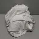 MIYE Pleated Waffle Weave Bed Skirt, Tailored Dust Ruffle Easy Fit, Machine Washable, Size 39x75"