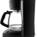 BLACK+DECKER 12-Cup Digital Coffee Maker, Programmable, Washable Basket Filter, Sneak-A-Cup, Auto Brew, Water Window, Keep Hot Plate, Black