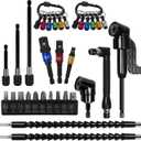33Pcs Drill Bit Extensions Set-2 Pcs 105Right Angle Bit, Universal Socket Adapter Set, Bendable Drill Bit Extension, Screwdriver Bit Kit