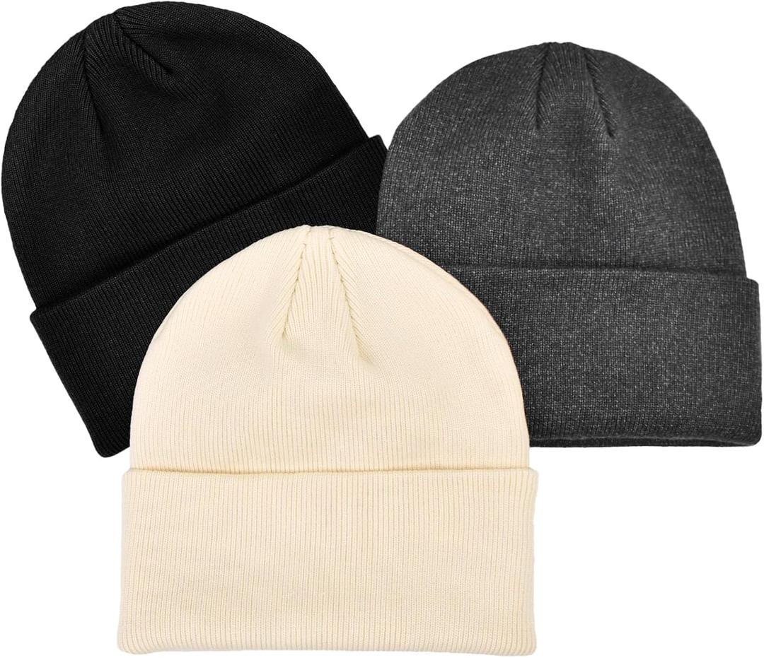 Rosoz Toddler Beanie Boys Girls Baby Knit Warm Beanies Kids Children Winter hat Caps