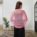 Ladiery Shawl for Women - Shawls and Wraps for Evening Dresses Chiffon Shawl and Formal Wedding Party and Gifts for Women (Pink)