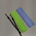 OneBom (2Pcs) Silicone Remote Cover Glow in The Dark for Firetv 4K Max (2nd)/Insignia/Pioneer/Omni (QLED) Series with Lanyard, Lightweight Anti-Slip Shockproof(Glow Green&Glow Blue)