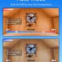 15" Attic Fan with Thermostat & Remote Control, 1800 CFM Gable Vent Exhaust Fan, Auto On/Off Based on Temperature, 2500 Sq Ft Coverage, 70W, 3 Speeds, 18-Hour Timer, Plug-and-Play