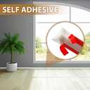 Frienda 16.4 ft x 1/2 Inch Peel and Stick Baseboard Molding Trim Flexible Self-Adhesive Wall Base Moulding Trim Quarter Round Caulk Strip TPE for Protector Floor Edges Bathroom Kitchen Countertop