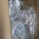 150 Pcs Plastic Dessert Cups with Spoons and Toothpicks, 2 to 7 oz 5 Styles Clear Mini Appetizer Cups Disposable for Serving Fruit Trifle Ice Cream Pudding Weddings Party(Clear, Elegant)