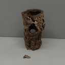 Reptile Terrarium Hideout Decor, Resin Wood Hide Decor for Reptiles, Fish, Amphibians, Small Animals (Large)