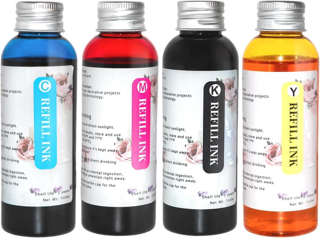 CAKESTAR 400ML Ink Refill Kit Compatible for 280XXL 281XXL 270XXL 271XXL 250XXL 251XXL, Suitable for PIXMA TS702a TS702 TR8620a IX6820 TR8622a TR6320, 100ml/bottle