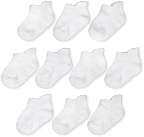 Goldbug Tiny Treads Socks - Socks with Grips for Baby, Toddler and Kids, Pack 2, 12-24M