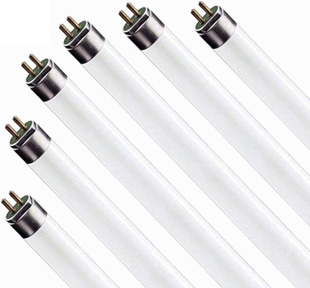 Circle (6 Pack F17T8/841 17W 24 Inch T8 Fluorescent Tube Light Bulb, 4100K Cool White, Medium Bi-Pin (G13) Base, 17 Watt T8 Light Bulbs (6 Count (Pack of 1))