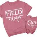 Potia Field Day Shirt for Women the Games Begin Field Day Shirts Teacher Student Sports Days Tee Tops,Large