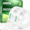 EZlifego Double Sided Tape Heavy Duty(Extra Large, Pack of 1, Total 396 Inch), Nano Double Sided Adhesive Tape, Clear Mounting Tape Picture Hanging Strips, Removable Wall Tape Sticky Poster Tape Decor