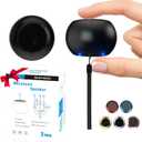 2Pack Portable Mini Speaker, Bluetooth Tiny Speaker,Wireless Micro Speaker for Phone/PC/Tablet, Rechargeable Battery, Built-in Microphone, Cute Mini Speaker with Strap to Carry, Black