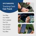 SPOTMINDERS Apple MFi Certified Wallet Tracker Card for Travel - Works with Apple Find My, IP68 Waterproof Rechargeable Tracking Card for Wallet Luggage Passport Purse - Ultra Slim 0.07in Item Finder