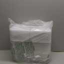 Sterilite Storage Boxes, 13.5L x 8W x 4.8H inches (34.3 x 20.3 x 12.2 cm), 6 QT, Clear with White Lid, Pack of 10