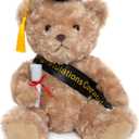 Graduation Gift Teddy Bear Stuffed Animal Plush Toy with Cap, Sash & Diploma, Graduation Gift for Kids, Students, Boys & Girls, 12 Inch