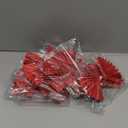 20PCS Red Paper Fan Cake Picks Fan-Shaped Cupcake Topper Dessert Cupcake Topper Insert Cake Decor Wedding Baking Decorations for Wedding Birthday New Year Party (5.1inch,3.9inch)