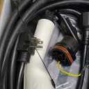 Level 1 + 2 EV Charger, 16Amp 110-240V Portable SAE J1772 Electric Car Charger, Adjustable Current 8A-16A and Time Setting,17FT Level 2 EV Charger Cable NEMA 6-20 Plug (Tesla Require Adapter)