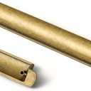 Goo-Ki Antique Brass Cup Pulls Bin Cup Drawer Pull 6 Pack, 7.56"(192mm) c-c Vintage Retro Brass Cabinet Pull Zinc Alloy Bar Kitchen Hardware, 9628GT-192