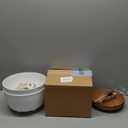 Hanging Planters for Indoor Plants, 2 Pack 10 Inch Self Watering Hanging Pots for Plants with Drainage Holes, Indoor Outdoor Hanging Flower Pots for Home Garden Ceiling Decor (White)