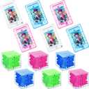 Syhood 12 Pcs Money Puzzle Box Plastic Money Maze Puzzle Box Stocking Stuffers for Adults and Kids Maze Gift Holder Card Holder for Kids Adults Teens Birthday Party Favors, 2 Styles