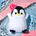 Taba Squishy Penguin, Cute Animals Toys for Kids & Adults, Kawaii Stress Relief Fidget Sensory Toys, Soft Silicone Squeeze Gifts for Children, Teens, and Adults