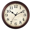 HYLANDA Wall Clock, 9 Inch Silent Non Ticking Classic Battery Operated Clocks, Decorative for Living Room, Bedrooms, Bathroom, Kitchen Office (Bronze)