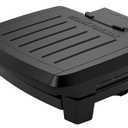 George Foreman® Fully Submersible™ Grill, NEW Dishwasher Safe, Wash the Entire Grill, Easy-to-Clean Nonstick, Black/Grey