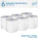 Scott Professional High-Capacity Hard Roll Paper Towels, Bulk (02001), Hardwound, Elevated Design, Absorbency Pockets, White, for ScottBrand Purple Core Dispensers (6 Rolls at 950' Each, 5,700'/Case)