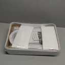 3 Tier Heavy Duty White Metal Rolling Cart with Lockable Wheels, Three Tier Roller Book Snack Cart, Utility Storage Organizer Carts for Kitchen, Bathroom, Garage, Baby Diaper, Craft, Art, Teacher