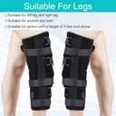 Unisex Knee and leg immobilization Stabilizer for Post Surgery Recovery,Knee Fractures,Instability, ACL,MCL,Meniscus Tear,Arthritis,Displacement Recovery,18.1" Length Universal