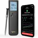 Typhur Sync Wireless Bluetooth Smart Meat Thermometer | Standalone Base and Control | Unlimited Range | Enhanced 10X Signal for Improved Stability | NIST Certified Accuracy | BBQ Oven Smoker Grill (Black)