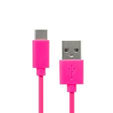 CellCandy charger and sync 10-ft braided USB cable - pink