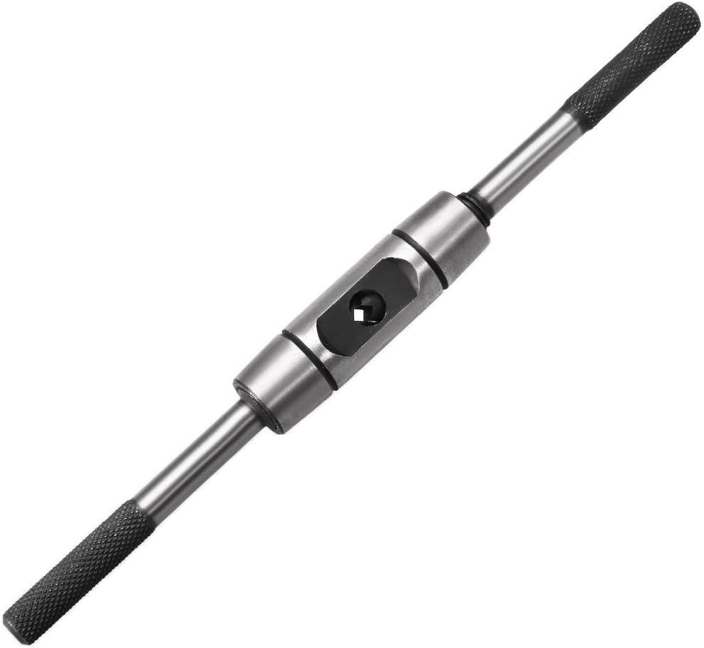 uxcell Adjustable Tap Wrench Handle, for Metric M4-M10 Taps, Thread Tap Holder Reamer Hand Tapping Tool for Machinist Repair, Die-casting Body