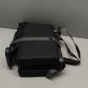 FUNDANGO Extra Wide Stadium Seats with Back Support for Adults, Padded Bleacher Chairs with Back and Cushion, Folding Bleacher Seats with Shoulder Strap for Football Baseball Sports (1 Pack Black)