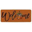 Artoid Mode Orange Pumpkin Fall Welcome Doormat, Autumn Home Decor Low-Profile Switch Rug Door Mat Floor Mat for Indoor Outdoor 24x59 Inch