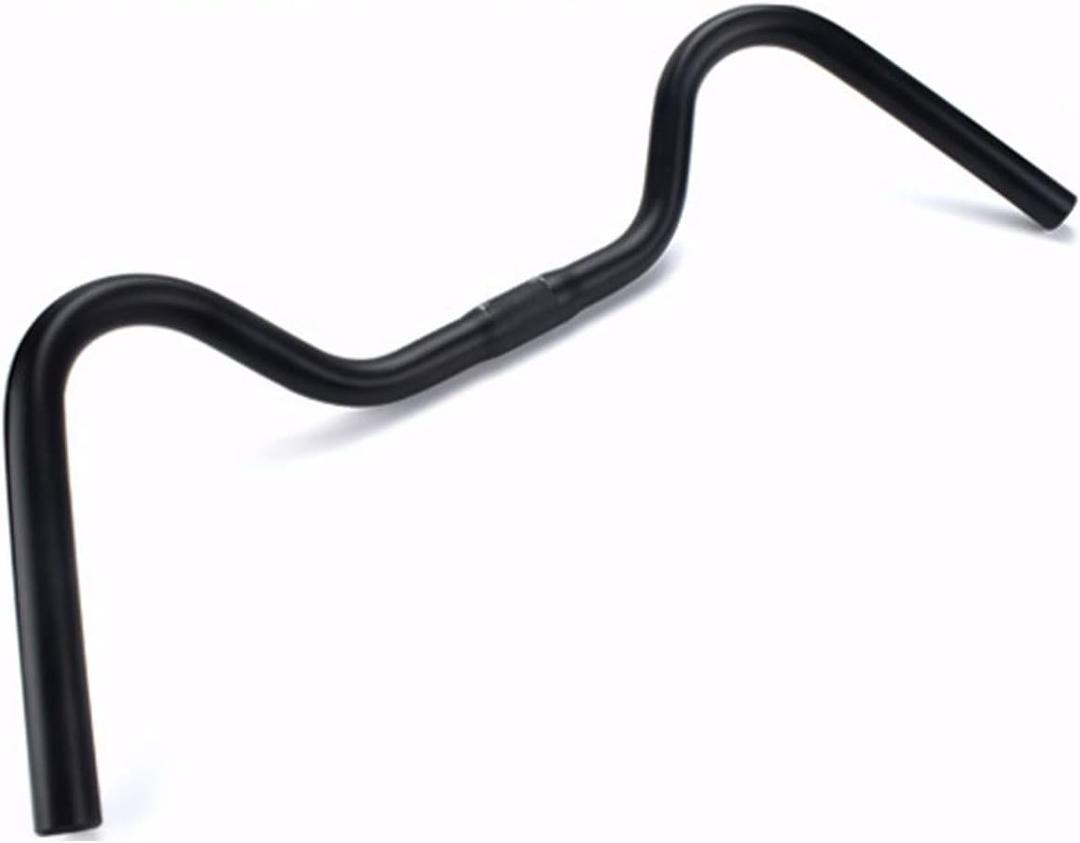 SENQI Road Bicycle MTB Handlebar Comfortable Vintage Highway Fixed Gear Handlebar M Aluminum Alloy Riser Bar (25.4mm x 540mm)