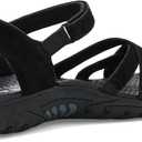 Skechers Women's Reggae - Natural Poise Hands Free Slip-ins | Hands Free Slip-Ins, Heel Pillow, Genuine Suede, Adjustable Instep Strap, Flexible Traction Outsole, Trail Sandal 7.5