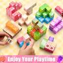 Magnetic Blocks 100PCS Magnetic Building Blocks for Kids, Candy Castle STEM Sensory Toys for Toddler,Christmas Birthday Gifts for Girls 4 5 6 7 8 Years Old