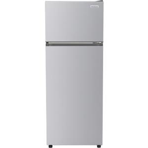 Frigidaire, 2 Door Apartment Size Refrigerator with Freezer, 7.5 cu ft, Adjustable Spill-Proof Shelves, Crisper Bins, Platinum Silver, Garage Ready