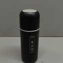 Electric Travel Kettle,12V/24V Car Coffee Warmer Kettle,Portable Hot Water Boiler,Small Hot Water Heater with Built-in Magnetic Induction Stirring (Black)