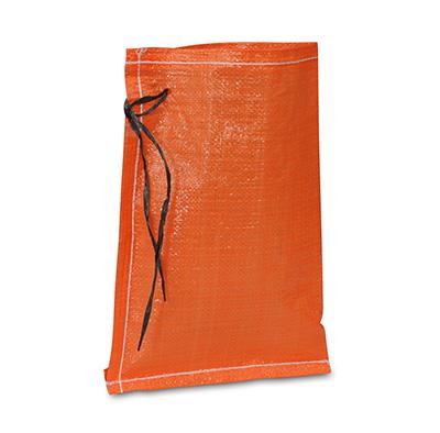 Orange Woven Polypropylene Bags with Tie Strings