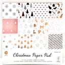 2 x 12x12 Metallic ROSE GOLD Christmas Scrapbook Cardstock Decorative Paper for Card Making Journaling Planner Origami Decopage Decorative Spring Scrapbook Paper
