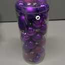 1.57" Purple Christmas Balls Ornaments 40 Pcs Shatterproof Christmas Ornaments Set Halloween Balls Ornaments Dark Purple Ornament for Xmas Tree Holiday Party