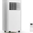 ZAFRO Portable Air Conditioners, 10000 BTU, 3 in 1 Portable AC Unit with Window Kits, Fan & Dehumidifier Modes, Cools up to 450 Sq.Ft, LED Display/Remote Control, 24H Timer for Living Room, Bedroom (White)