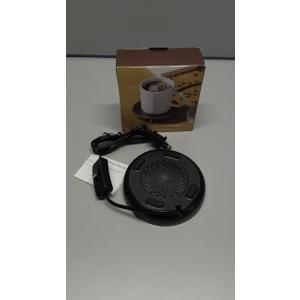 HouseGem Large Candle Warmer Plate,Ideal Desk Cup Warmer for Coffee, Beverages, Milk & Tea (Black)