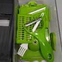 16-in-1 Vegetable Chopper with Container & Side-Opening Salad Jar Perfect for Vegetable Salads at Lunch and Dinner.Chopper Set Functions as an Onion Chopper, Potato & Carrot Grater, and More.