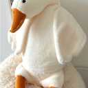 Tanha Goose Plush, Soft Goose Stuffed Animal, Cute Large Stuffed Goose, White Duck Plush Gift for Girlfriend, Kids or Best Friend51inch, 130cm