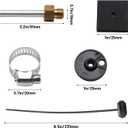 5/16" Transmission Oil Cooler Kit, 8 Pass Ultra-Cool Tube and Fin Cooler Kit Universal Aluminium Alloy Black