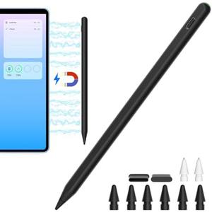 Magnetic Wireless Charging Pencil 2nd Generation for iPad 2018-2023 Model Compatible with Apple iPad Pro11 in 1/2/3/4,iPad Pro 12.9 in 3/4/5/6,iPad Air 3/4/5,iPad mini 5/6,iPad 6/7/8/9/10 Black