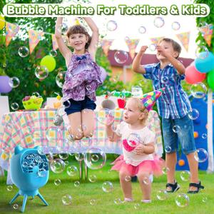 Bubble Machine, Bubble Maker for Kids, Birthday, Party, Wedding Green